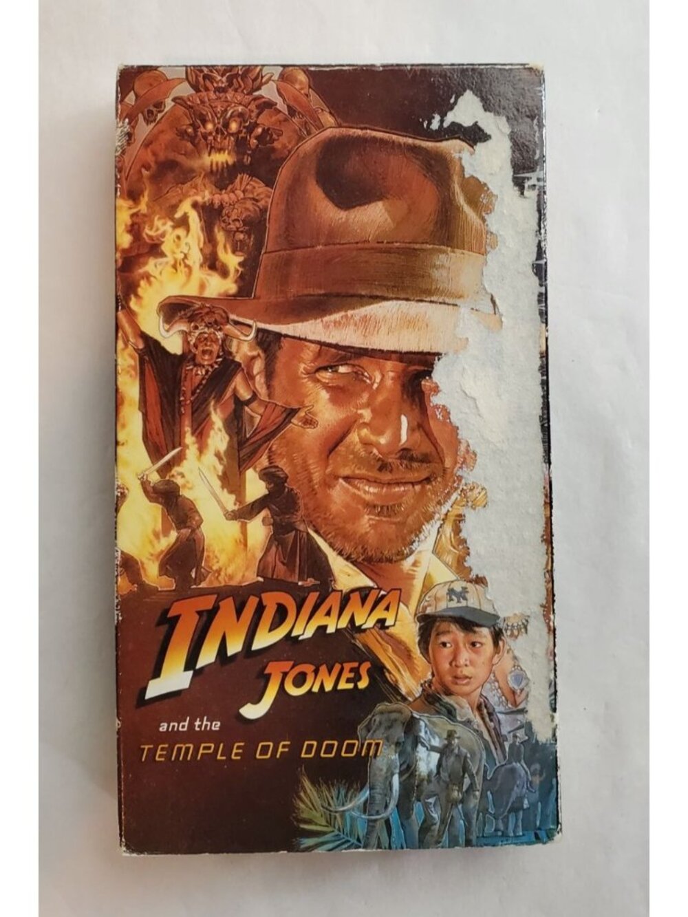 Vtg Indiana Jones and the Temple Of Doom 1984 VHS Tape Paramount 1989 Release